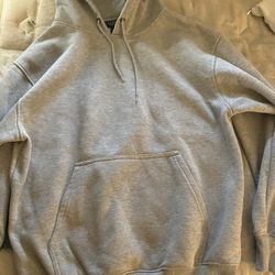 Grey Hoodie And Brown Zip Up Size L