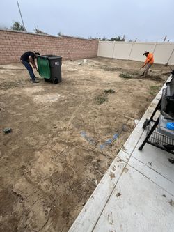 Fake Grass And Gravel  Decorative Rock 