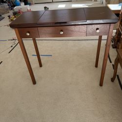 Brown Small Entry Desk Console Table