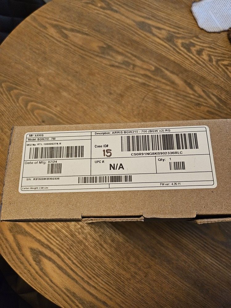 Arris BGW210 Modem - Unused, In Box