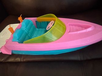 Barbie Pink Toy Speedboat Playset