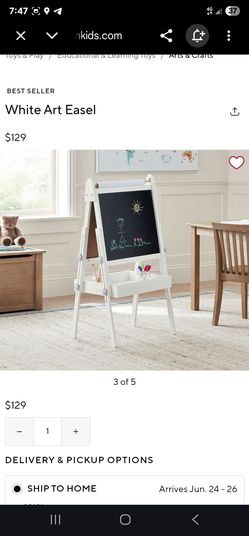 Pottery barn Kids White art easel /board