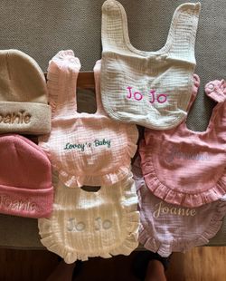 Embroidered baby muslin✨