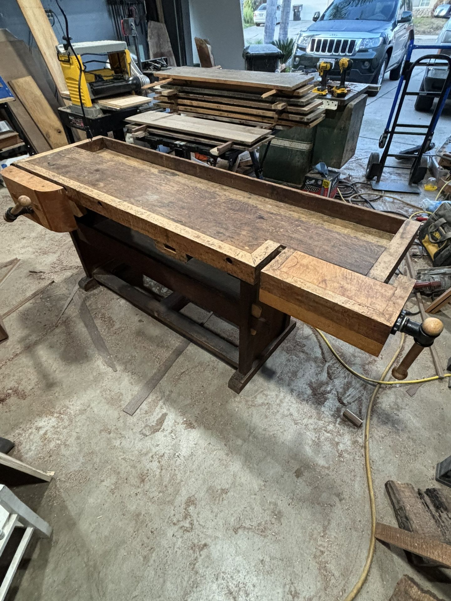 Vintage Woodworking Work Bench