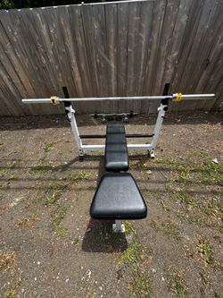 Bench and weights