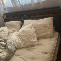 led bed frame queen 