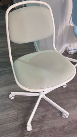 2 IKEA ÖRFJÄLL Full-Size Swivel Desk Chairs (Light Blue & Sage)