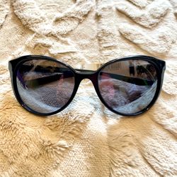 Nike Essence Women's Black Round Cat-Eye Sunglasses CT(contact info removed) - Made In Italy