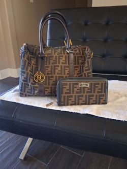100% Authentic Fendi bag and wallet