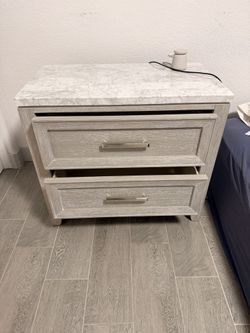 Night Stand And Dresser With Mirror