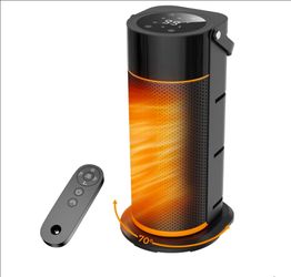 Space Heater - 1500W Portable Space Heaters for Indoor Use, with Remote