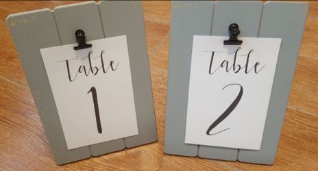 Wedding Table Number Holders/  Wedding Frames / Wedding Party Decor