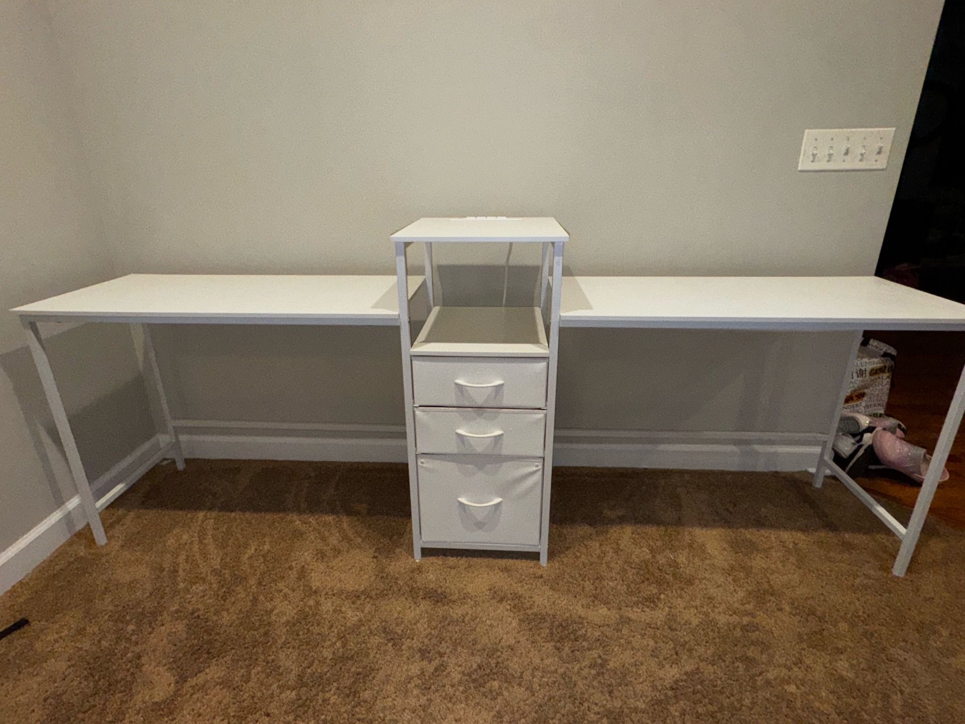 Desk and chairs