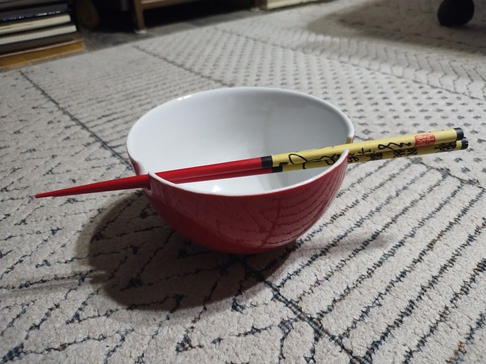 Bowl with Chopsticks