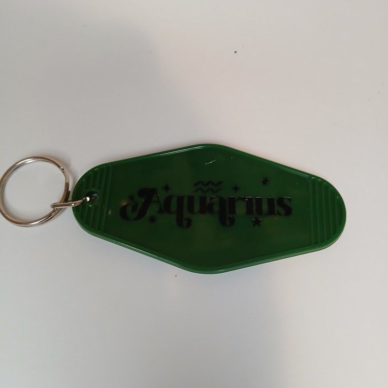 Hotel Key Zodiac Sign Keychain