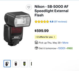 Nikon - SB-5000 AF Speedlight External Flash in good working condición