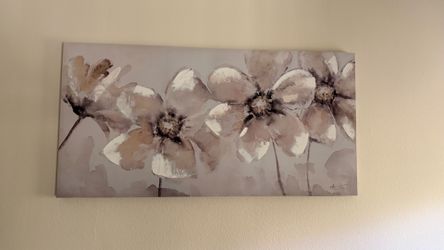 Large Floral Wall Canvas