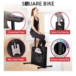 Excerise Bike, Space Saving Square Bike