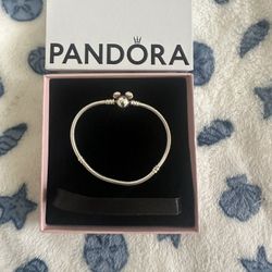 Pandora Micky Mouse Silver Charm Bracelet 