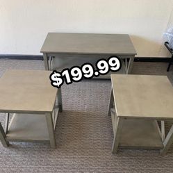 Lift top coffee table set