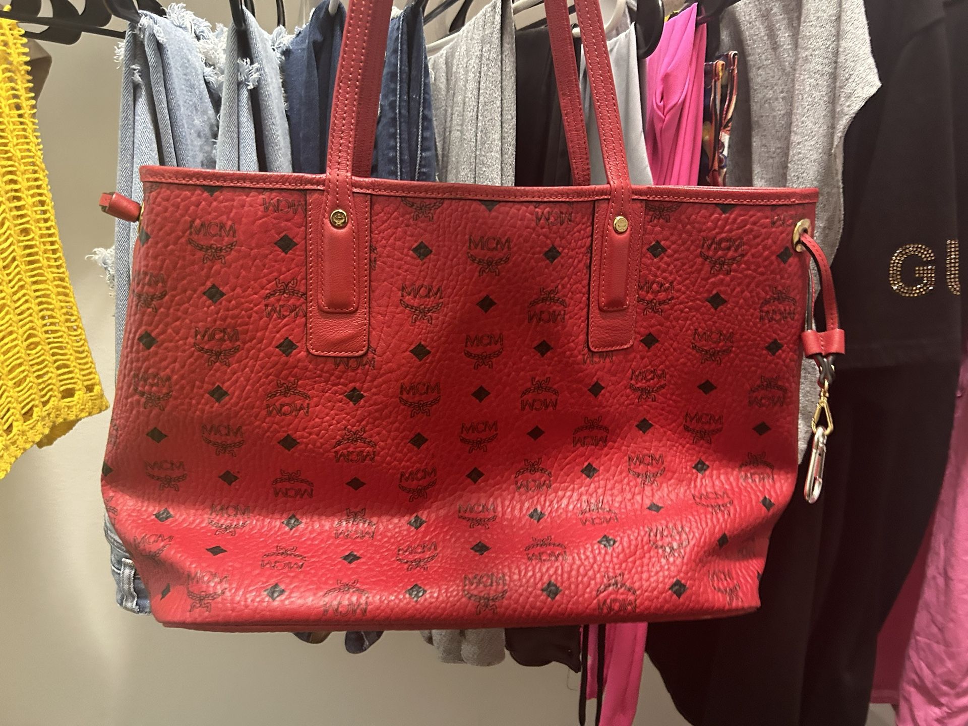 Authentic Red MCM purse