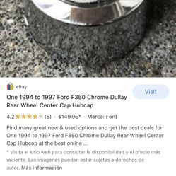 Rear Wheel Cover Ford F-(contact info removed) To 1997 50 Dollars New In Box 