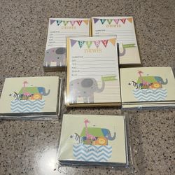 Hallmark Baby Shower Invites And Thank You Notes All New