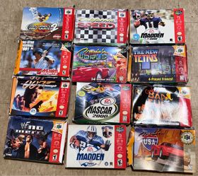 Nintendo 64 video game bundle complete in box lot of games boxed