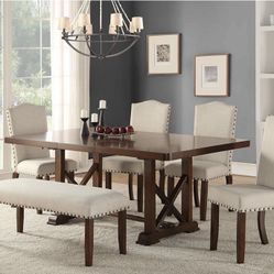 Dining Table + 4 Chairs and Bench