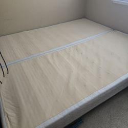 CAL KING BOX SPRING AND METAL BED FRAME
