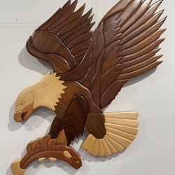 1” Sold Wood Eagle 