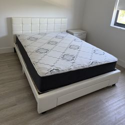 Brand New Queen Bed with Queen Mattresss / Cama Queen con Colchón Queen Nuevo a Estrenar … Fast 🚚