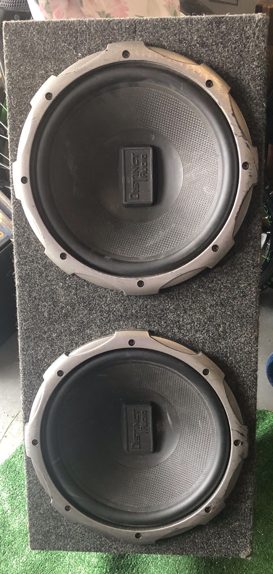 Speaker box with 11 inch speakers
