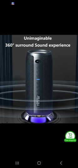 new portable rechargeable Bluetooth speaker 40 watts big battery 5,200ma