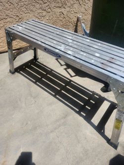 Werner folding bench and step ladder