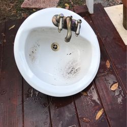 Bathroom Sink With faucet $25.00