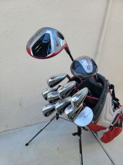 Nike VRS COVERT 2.0 & Slingshot SS 4D Regular Flex Right Handed Golf Club Set W/Ogio Stand Bag