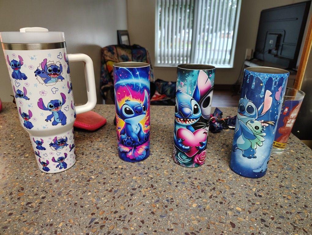 Disney Stitch Theme Tumblers 
