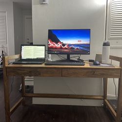 Solid Wood Desk With Drawers