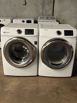 SAMSUNG WASHER AND ELECTRIC DRYER