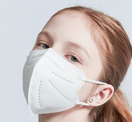 Kids Disposable  Mask, KN95 White, 10/pack  