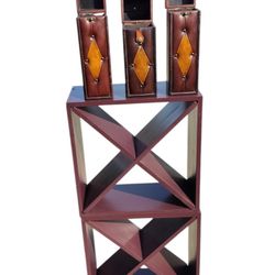 Vintage Wine Carriers / Wine Rack Cabinet