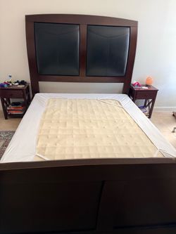 Bed frame with box(queen size)