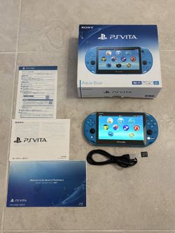 Sony PS Vita 2000 Aqua Blue (CIB) – Mint Condition
