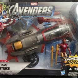 Marvel Avengers - Iron Man - Firestrike Assault Jet  - 3.75" Scale - Hasbro - Rare- MISB