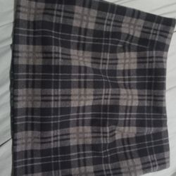 Brown plaid skirt