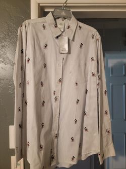 Mickey Mouse Dress Shirt Large