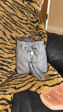 Michael Kors gray purse long handle