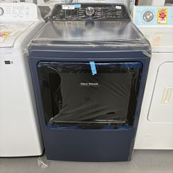 GE Profile 7.3 cu. ft. Smart Gas Dryer in Sapphire Blue with Fabric Refresh, Sanitize, Steam, ENERGY STAR