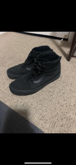 Black high top Vans Men’s US 10.5